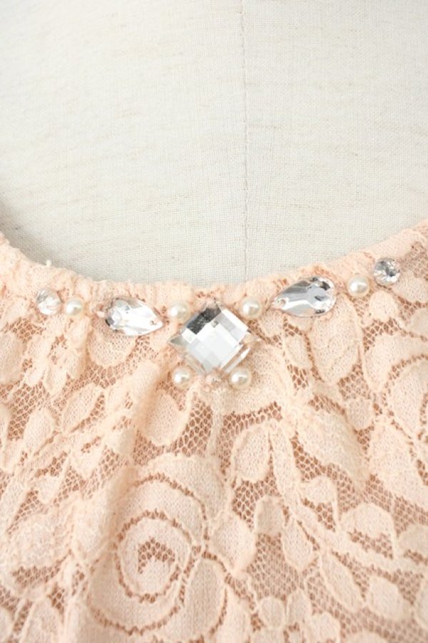 画像3: axes femme / レース使いプルオーバー M ピンク T-26-01-21-003-AX-TO-SA-ZT (3)