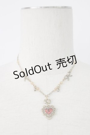 画像: axes femme / ハートＸリボンネックレス  ゴールド T-26-01-21-032-AX-AC-SA-ZT394F006