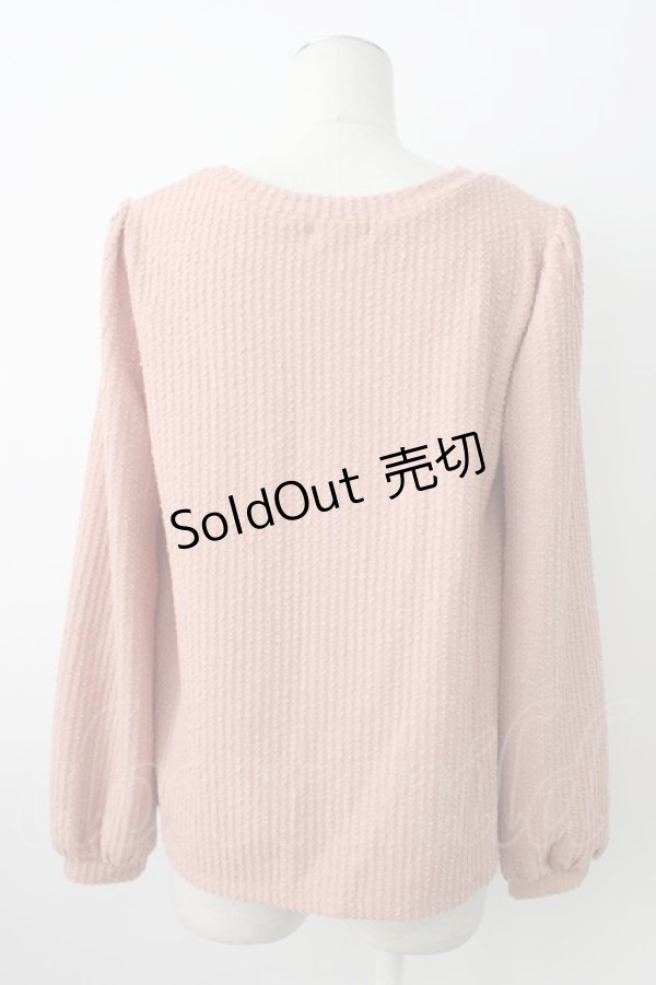 画像2: axes femme / レースアッププルオーバー M ピンク T-26-01-21-004-AX-TO-SA-ZT566 (2)