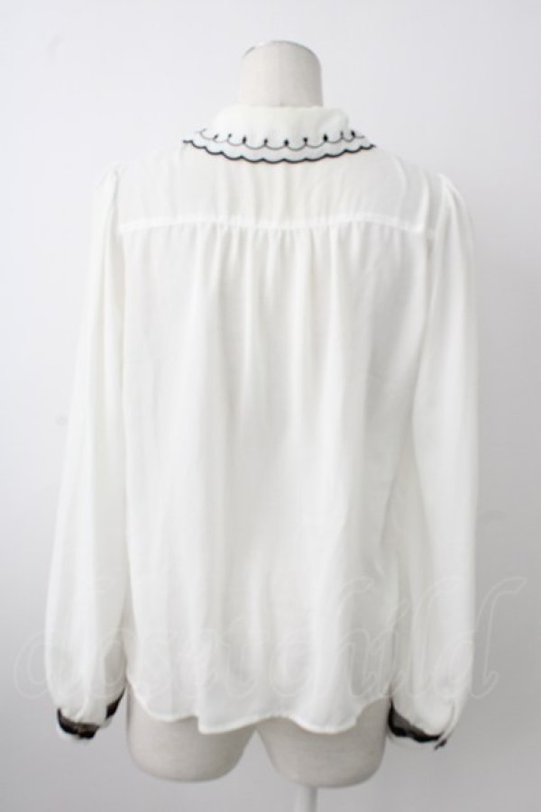 画像2: axes femme POETIQUE / ふしぎの国のアリス/ブラウス M ホワイト T-26-01-21-001-AX-BL-SA-ZT (2)