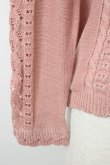 画像4: axes femme / 透かし編み柄カーディガン  ピンク T-26-01-21-005-AX-TO-SA-ZT (4)
