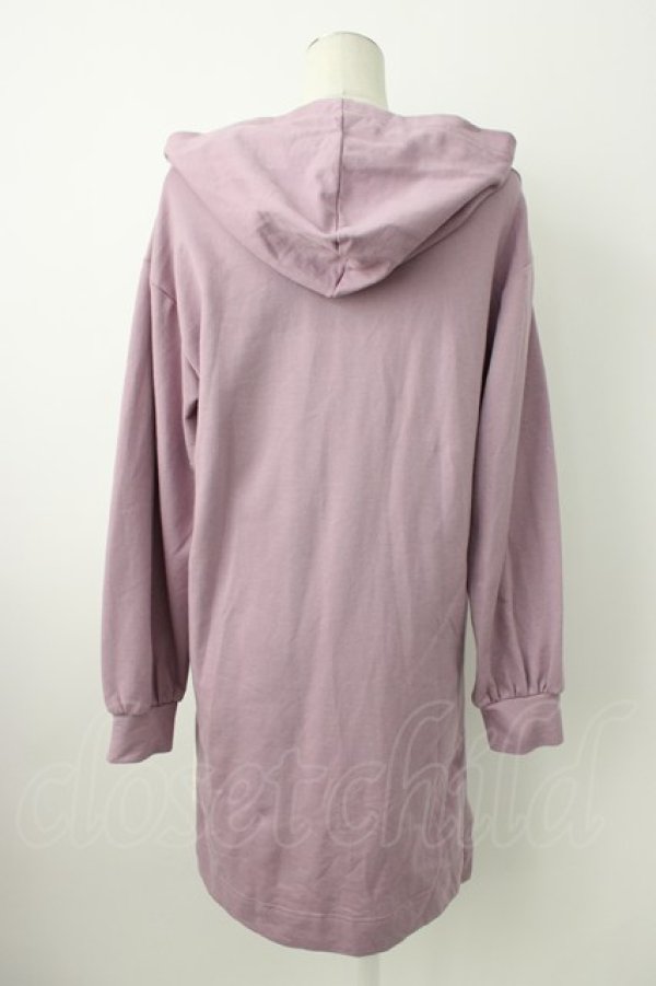 画像2: axes femme / ロング丈プルパーカー  ラベンダー T-26-01-21-009-AX-TO-SA-ZT (2)