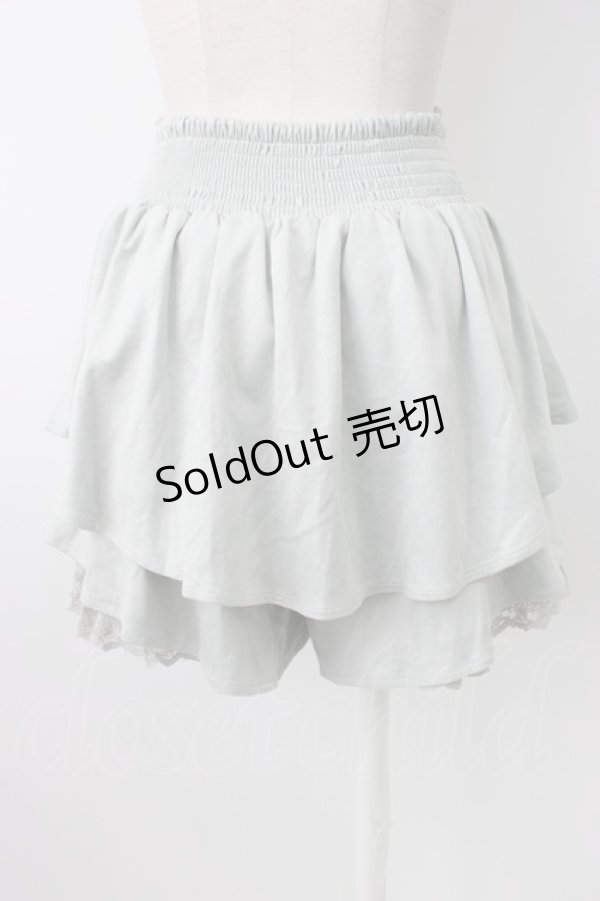 画像2: axes femme POETIQUE / スエード風キュロット  サックスグレー T-26-01-21-013-AX-PA-SA-ZT552 (2)