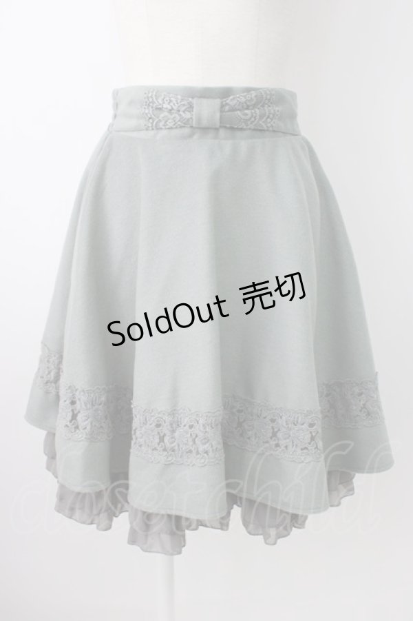 画像1: axes femme / 裾フリルスカート M グリーン T-26-01-21-014-AX-SK-SA-ZT552 (1)