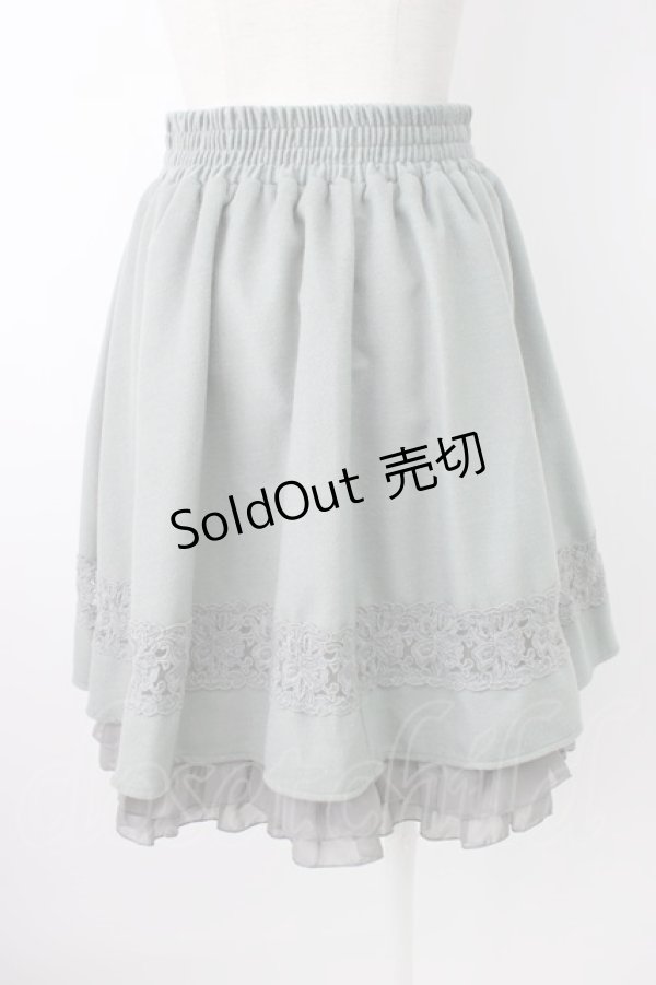 画像2: axes femme / 裾フリルスカート M グリーン T-26-01-21-014-AX-SK-SA-ZT552 (2)