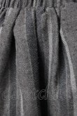 画像4: axes femme / 裾フロッキーローズストライプスカート  グレーＸ黒 T-26-01-21-015-AX-SK-SA-ZT (4)