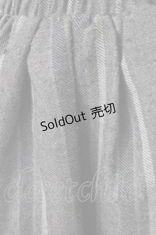 画像4: axes femme / 裾フロッキーローズストライプスカート  グレーＸ黒 T-26-01-21-015-AX-SK-SA-ZT552 (4)