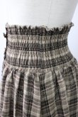 画像3: axes femme / チェック柄2wayロングスカート  ブラウン T-26-01-21-017-AX-SK-SA-ZT (3)