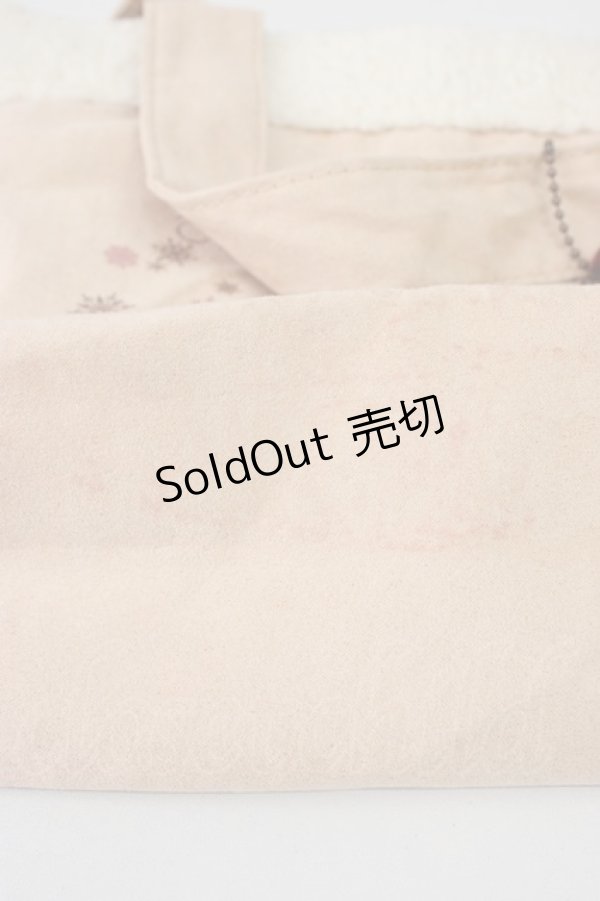 画像4: axes femme / ボア切替ミニトートバッグ  ピンクＸアイボリー T-26-01-21-019-AX-BG-SA-ZT511 (4)