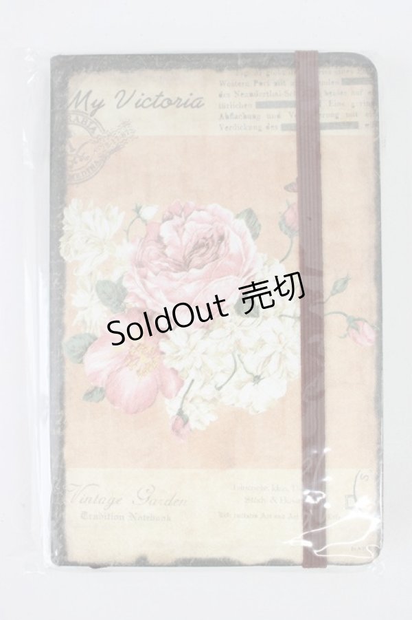 画像1: axes femme / A6バラ柄ノート  グリーン T-26-01-21-020-AX-ZA-SA-ZT450 (1)