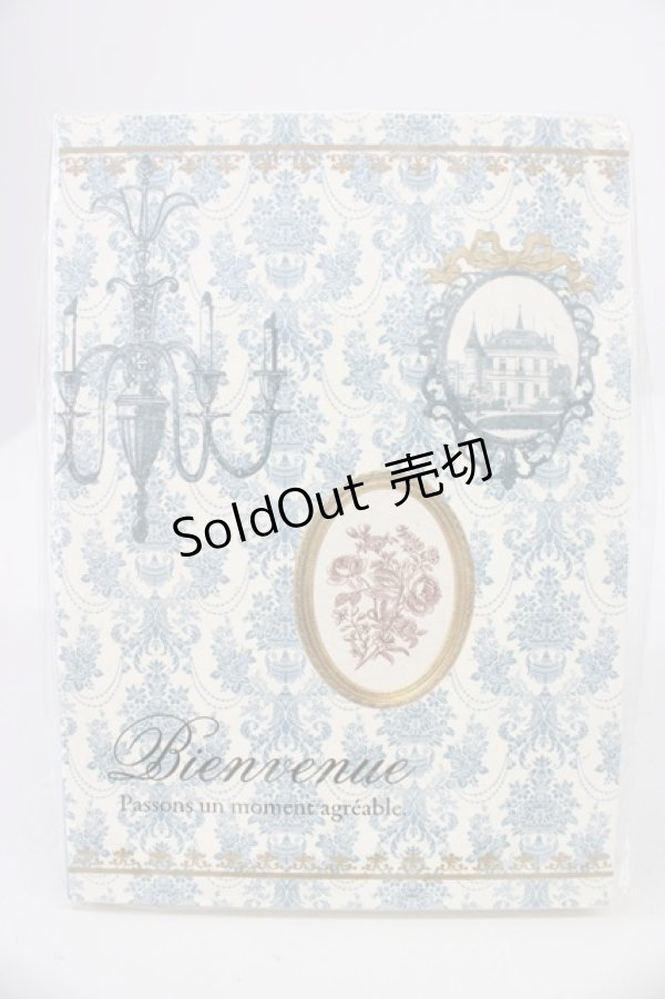 画像1: axes femme / アンティーク柄ノート  ブルー T-26-01-21-024-AX-ZA-SA-ZT (1)