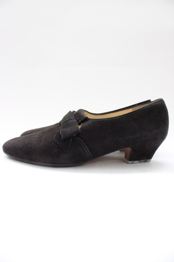 画像3: INGEBORG / スウェードパンプス LL ブラック T-26-01-21-027-LO-SH-SA-ZT (3)