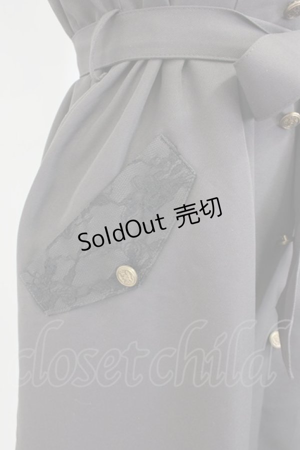 画像4: axes femme / トレンチアシメジャンスカ  チャコール T-26-01-25-003-AX-OP-SA-ZT559 (4)