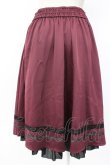 画像2: axes femme / レースアップフレアスカート  ワイン T-26-01-25-004-AX-SK-SA-ZT (2)