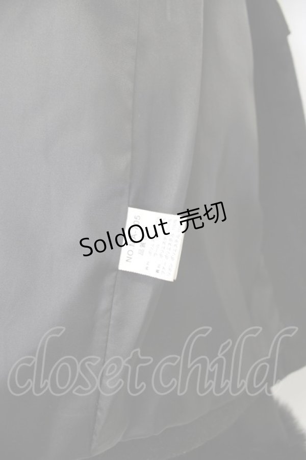 画像7: MA*RS / サイド編み下げ&ファースクエア衿ショートコート  黒 T-26-01-26-025-EL-CO-SA-ZT-C012 (7)