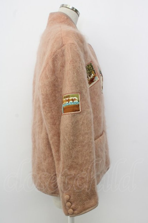 画像3: PINK HOUSE / くまさんワッペンファージャケット  ピンク T-26-01-26-027-LO-JA-SA-ZT (3)