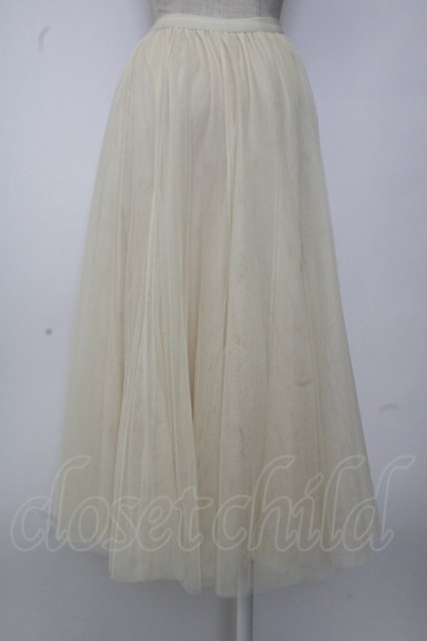 画像2: axes femme / ロングチュールスカート M アイボリー T-26-01-26-028-AX-SK-SA-ZT (2)