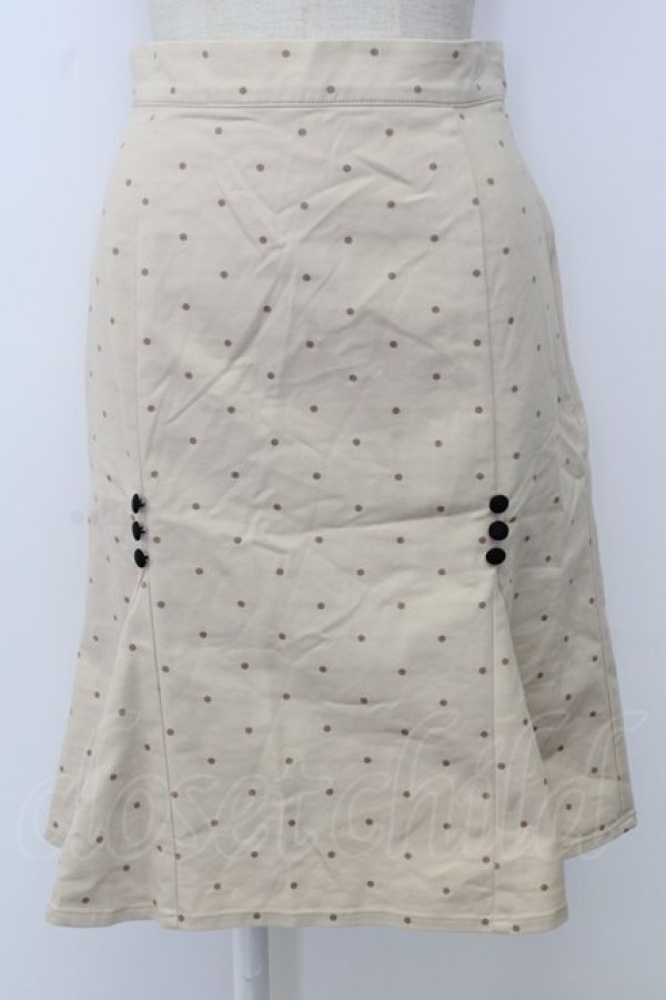 画像1: an another angelus / 釦使い裾マーメイドスカート  アイボリー T-26-01-26-030-CA-SK-SA-ZT (1)