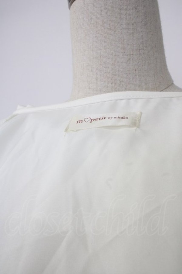 画像3: m petit by misako / AM マルエリフリルブラウス L 白 T-26-01-26-003-LO-BL-SA-ZT (3)