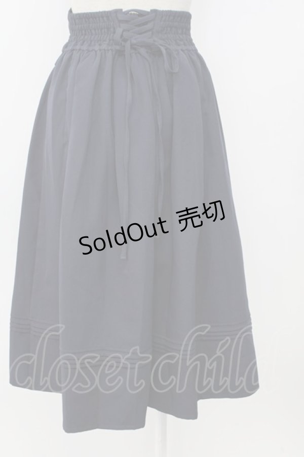 画像2: axes femme / ベルト付風スカート  ネイビー T-26-01-26-034-AX-SK-SA-ZT (2)