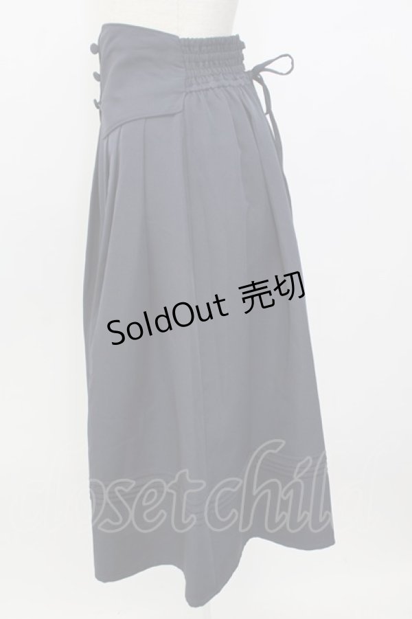 画像3: axes femme / ベルト付風スカート  ネイビー T-26-01-26-034-AX-SK-SA-ZT (3)