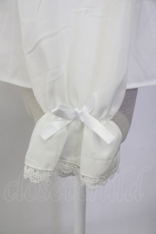 画像6: m petit by misako / AM マルエリフリルブラウス L 白 T-26-01-26-003-LO-BL-SA-ZT (6)