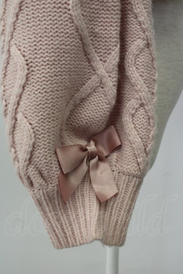 画像4: MA*RS / パールボタンニットカーディガン  ピンク T-26-01-26-005-EL-TO-SA-ZT (4)