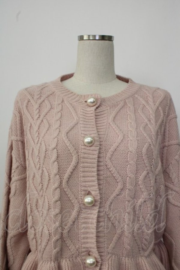 画像5: MA*RS / パールボタンニットカーディガン  ピンク T-26-01-26-005-EL-TO-SA-ZT (5)