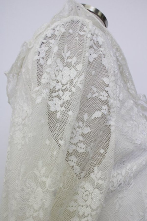 画像4: axes femme / アンティーク風レーストップス  ホワイト T-26-01-26-001-AX-TO-SA-ZT (4)