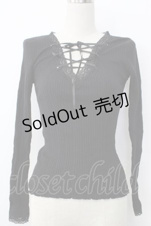 画像: Katie / UNDER PRETTIESトップス  黒 T-26-01-26-008-LO-TO-SA-ZT