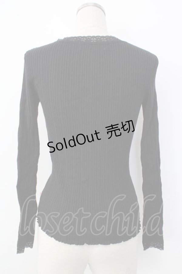 画像2: Katie / UNDER PRETTIESトップス  黒 T-26-01-26-008-LO-TO-SA-ZT (2)