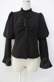 画像1: EATME / マトンスリーブブラウス  黒 T-26-01-26-009-LO-BL-SA-ZT (1)