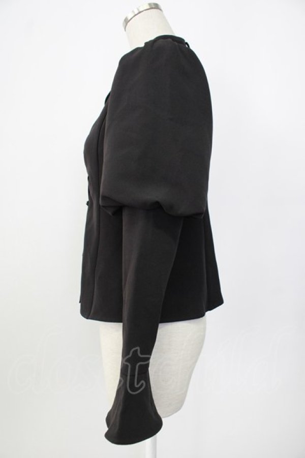 画像3: EATME / マトンスリーブブラウス  黒 T-26-01-26-009-LO-BL-SA-ZT (3)