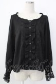 画像1: axes femme / 20th/フリルブラウス  ブラック T-26-01-26-012-AX-BL-SA-ZT (1)