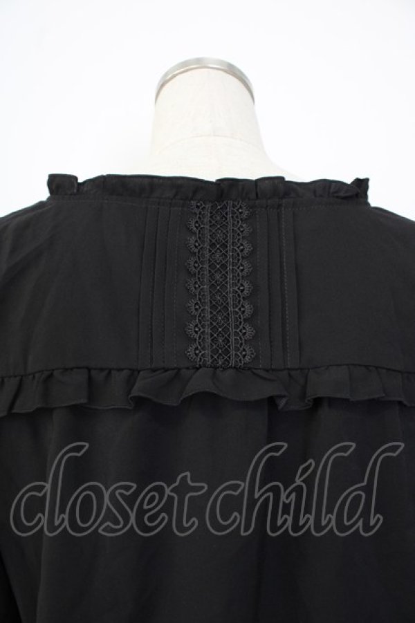 画像6: axes femme / 20th/フリルブラウス  ブラック T-26-01-26-012-AX-BL-SA-ZT (6)