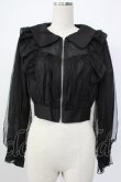 画像1: axes femme POETIQUE / シアー×チュールブルゾン M ブラック T-26-01-26-013-AX-TO-SA-ZT561 (1)