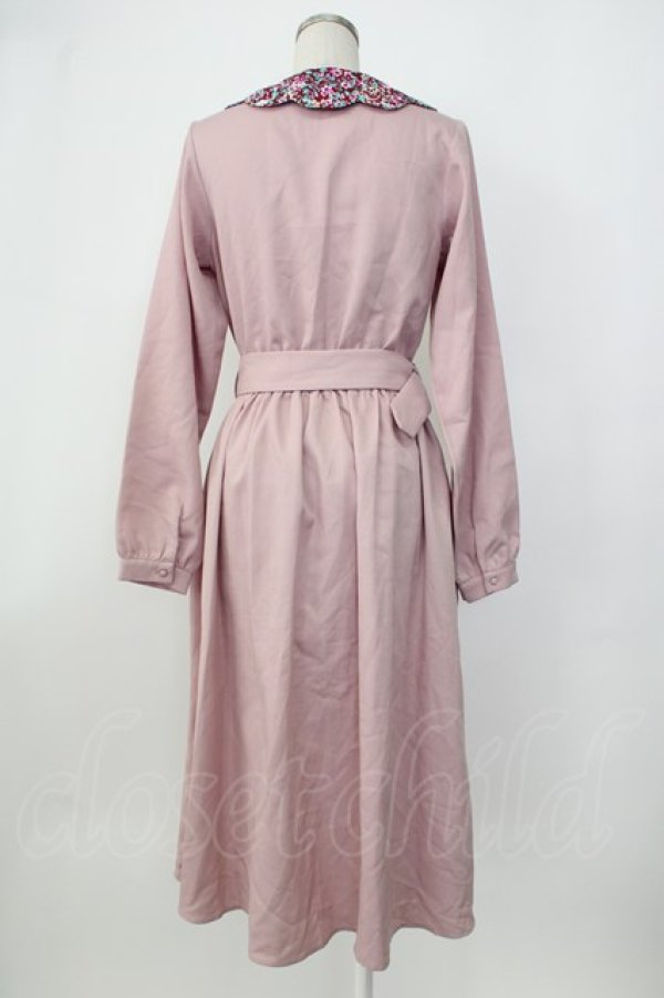 画像2: merry jenny / スカラップフラワー衿ワンピース  ピンク T-26-01-26-016-LO-OP-SA-ZT (2)