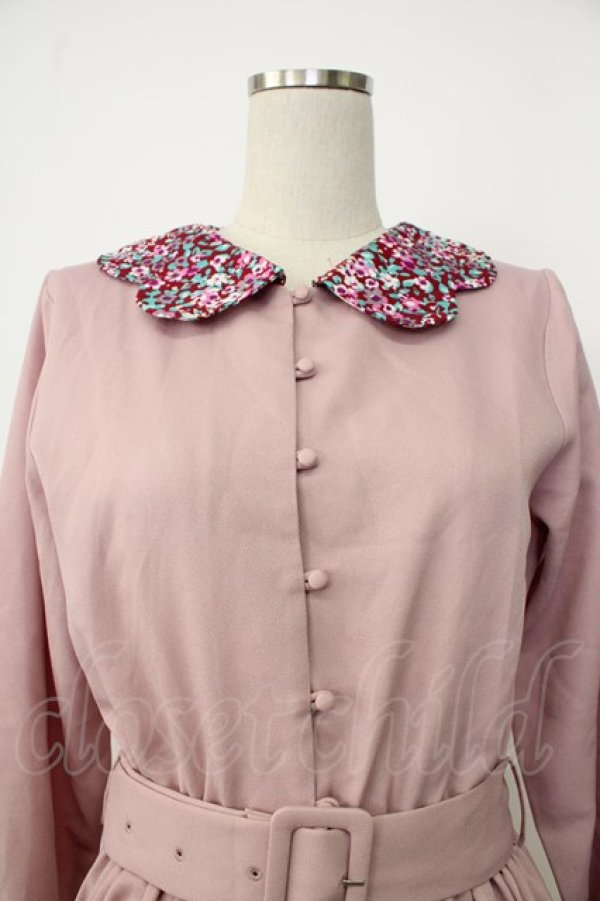 画像4: merry jenny / スカラップフラワー衿ワンピース  ピンク T-26-01-26-016-LO-OP-SA-ZT (4)