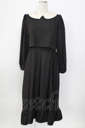 画像: m petit by misako / サンリオキャラクターズコラボ クロミワッペン付きワンピース M 黒 T-26-01-26-019-LO-OP-SA-ZT