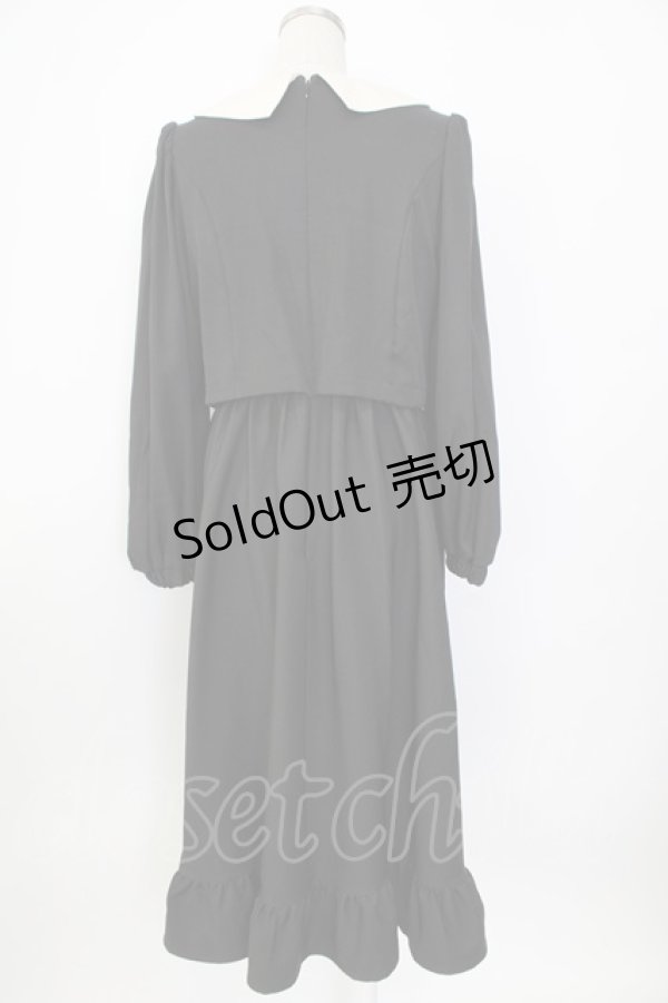 画像2: m petit by misako / サンリオキャラクターズコラボ クロミワッペン付きワンピース M 黒 T-26-01-26-019-LO-OP-SA-ZT (2)