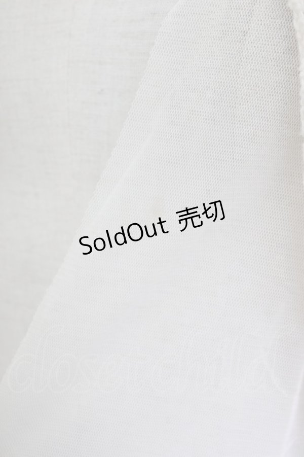 画像7: axes femme / チュール重ね透かし編みボレロ M アイボリー T-26-01-27-002-AX-TO-SA-ZT561 (7)