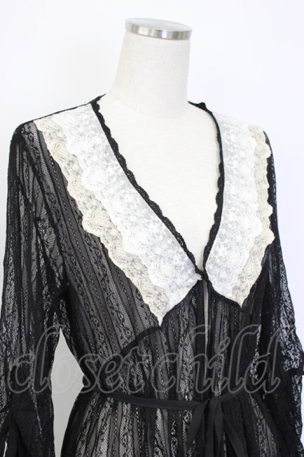 画像3: axes femme / リュクスレースガウン  ブラック T-26-01-27-003-AX-TO-SA-ZT (3)