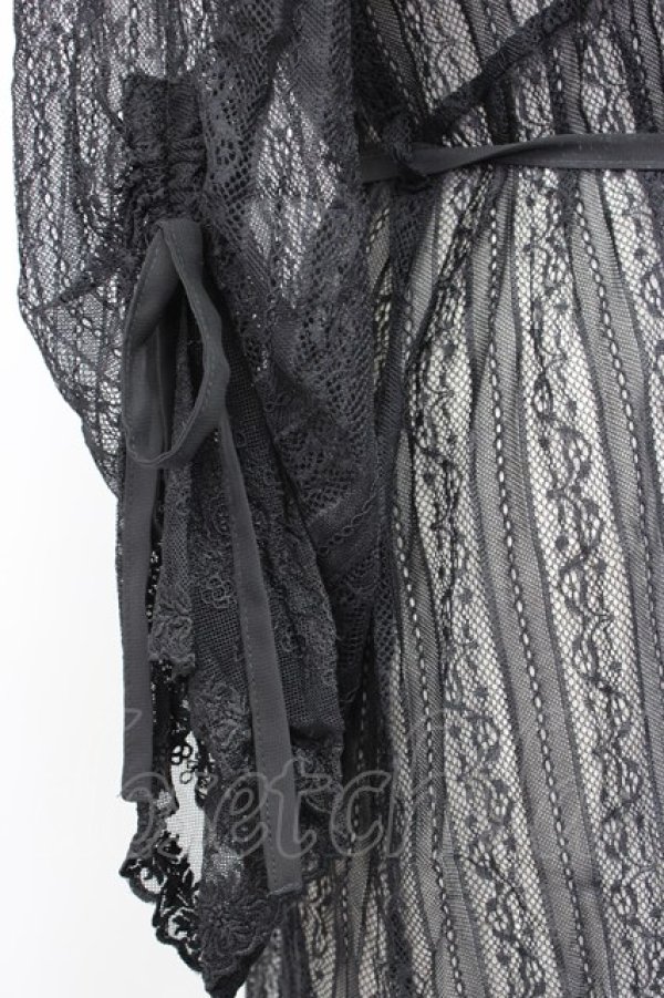 画像4: axes femme / リュクスレースガウン  ブラック T-26-01-27-003-AX-TO-SA-ZT (4)