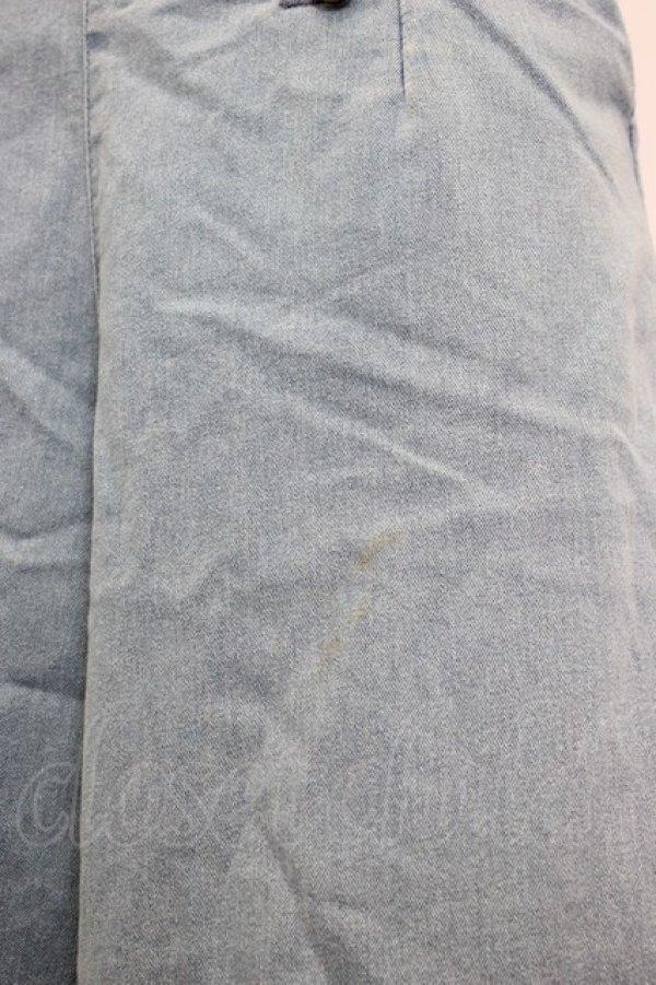 画像4: axes femme / サス付ダブルボタンデニムパンツ M ライトブルー T-26-01-27-004-AX-PA-SA-ZT (4)