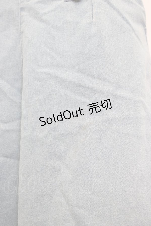 画像4: axes femme / サス付ダブルボタンデニムパンツ M ライトブルー T-26-01-27-004-AX-PA-SA-ZT561 (4)