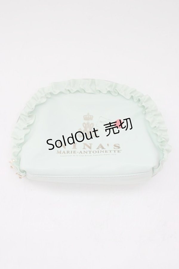 画像1: m petit by misako / NINA'Sコラボラウンドポーチ  ミント T-26-01-28-024-LO-ZA-SA-ZT (1)