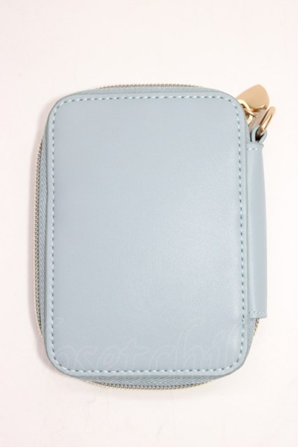 画像2: m petit by misako / ミラー付ポーチ  青 T-26-01-28-025-0-ZA-SA-ZT (2)