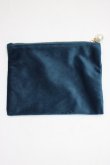画像2: m petit by misako / NINA'Sベロアポーチ  青 T-26-01-28-026-LO-ZA-SA-ZT (2)