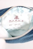 画像4: m petit by misako / NINA'Sベロアポーチ  青 T-26-01-28-026-LO-ZA-SA-ZT (4)
