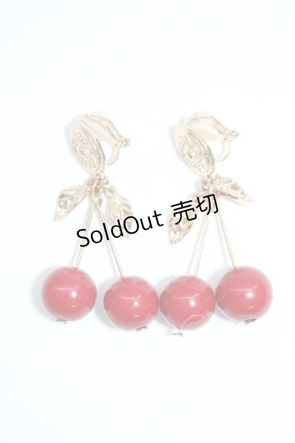 画像1: m petit by misako / さくらんぼイヤリング  赤Ｘゴールド T-26-01-28-027-LO-AC-SA-ZT (1)